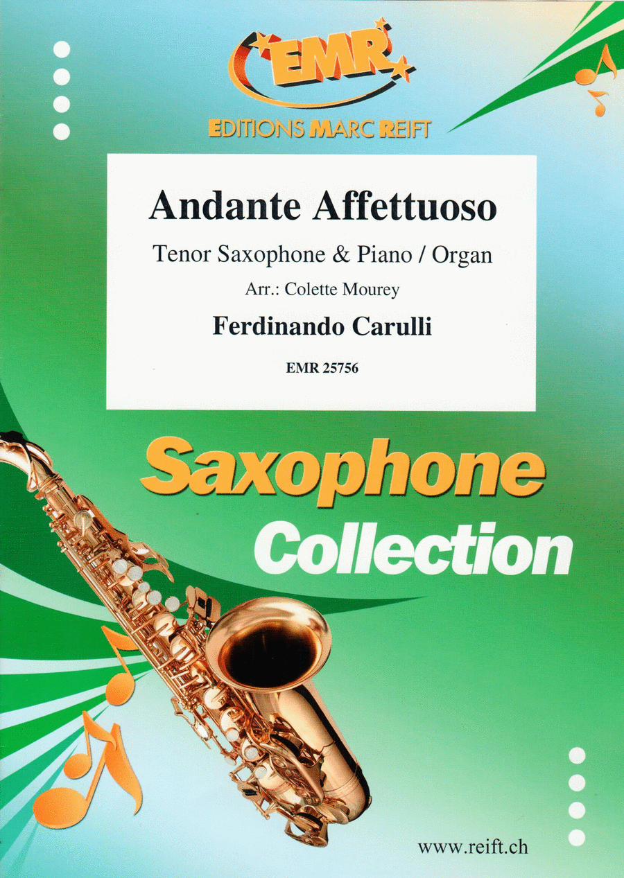 Andante Affettuoso Tenor Saxophone scores gallery preview page 1
