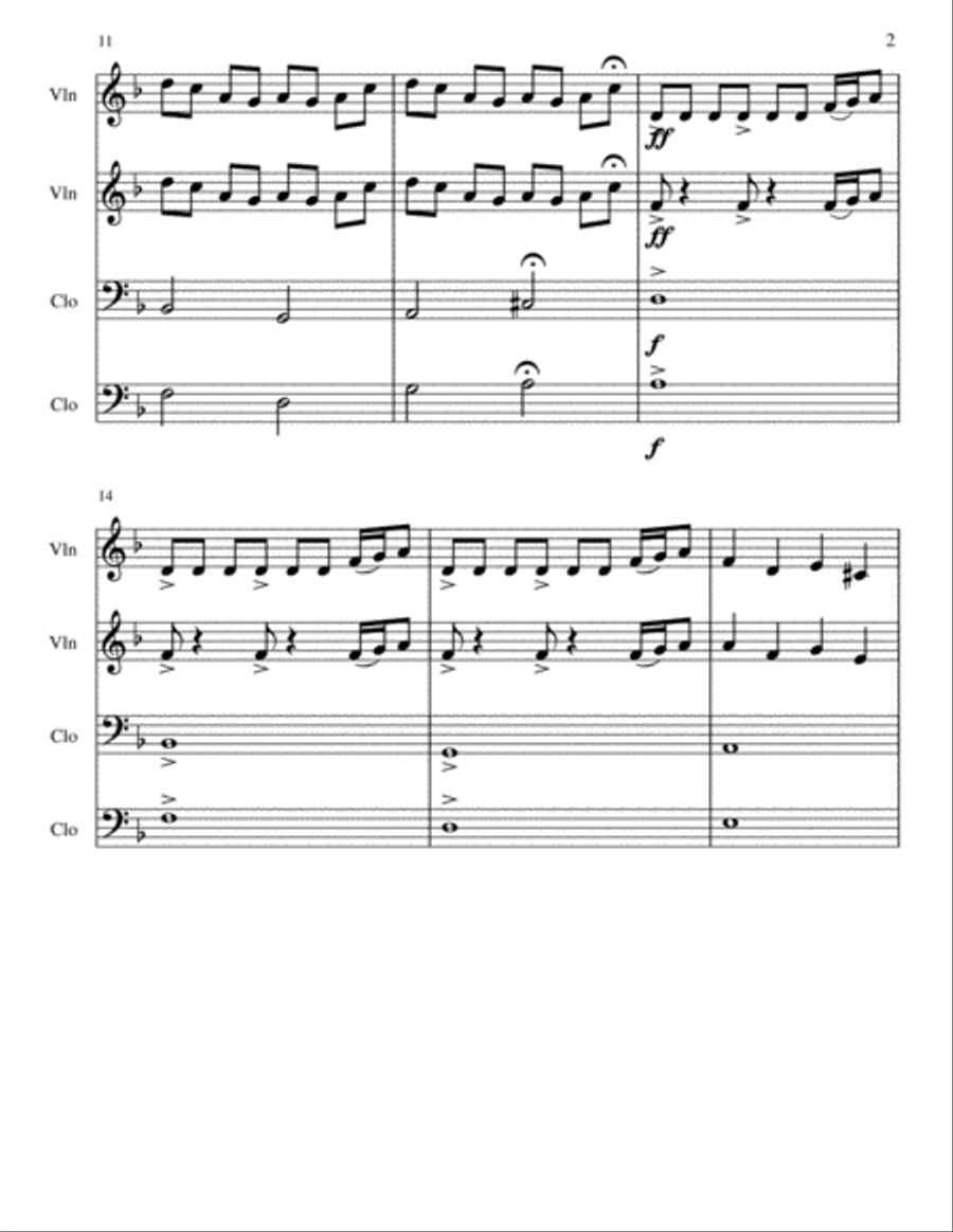 Dilemma Dilemma String Orchestra scores gallery preview page 2