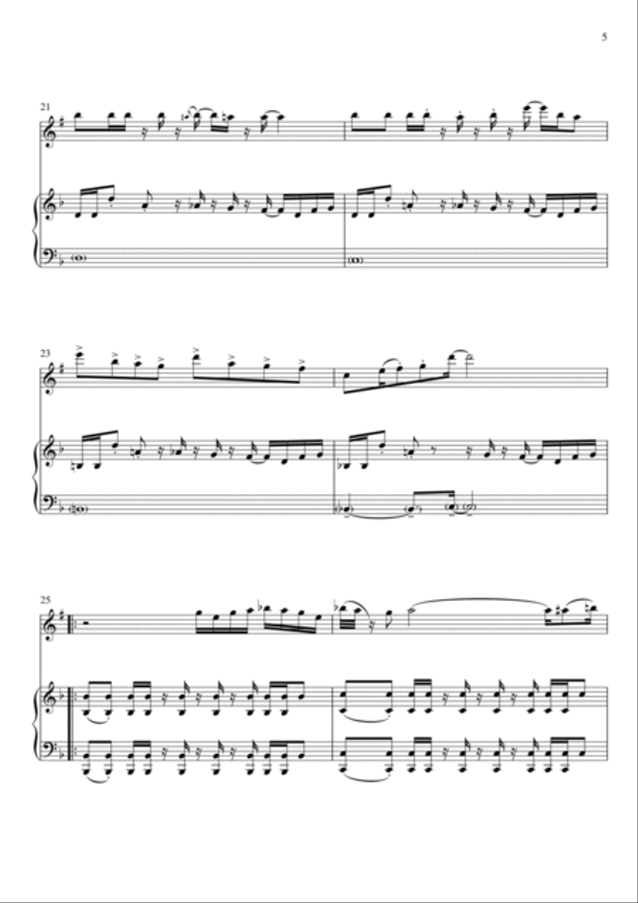 MEGALOVANIA (from Undertale) Small Ensemble scores gallery preview page 5