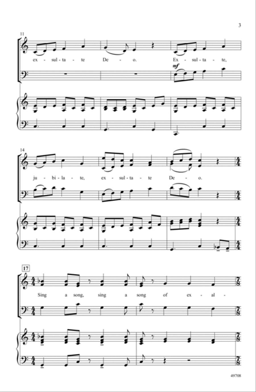 Exsultate in Seven Choir scores gallery preview page 2