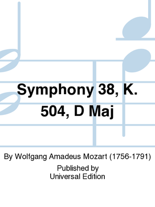 Book cover for Symphony 38, K. 504, D Maj