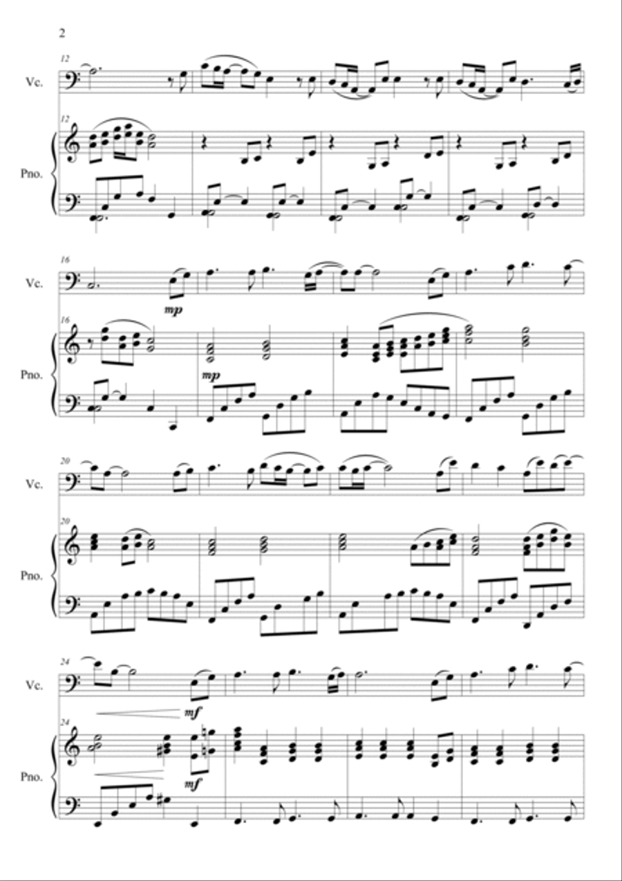 Fate (The King and the Clown OST) Easy Version Piano scores gallery preview page 2