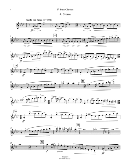 Four Sea Interludes (from the opera "Peter Grimes") - Bb Bass Clarinet