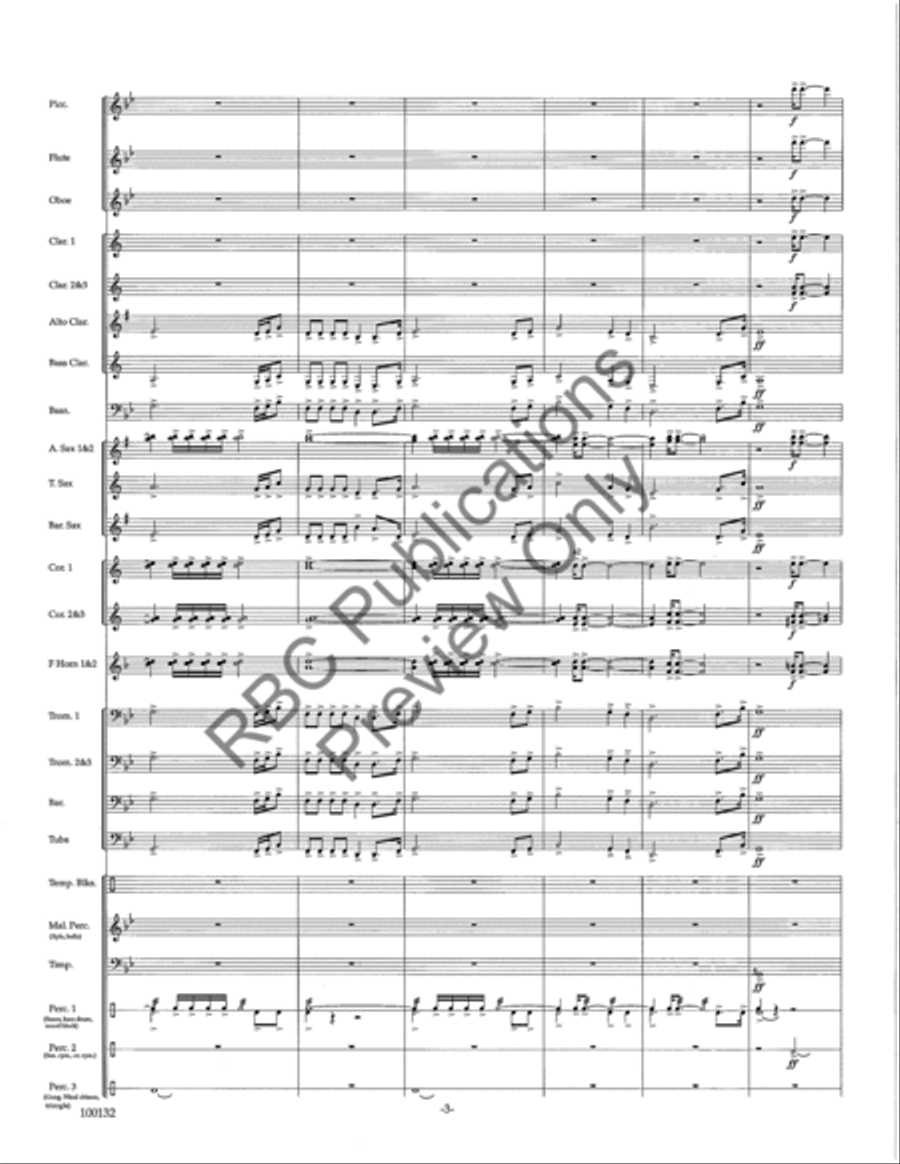 Dance Of Fire Concert Band scores gallery preview page 6