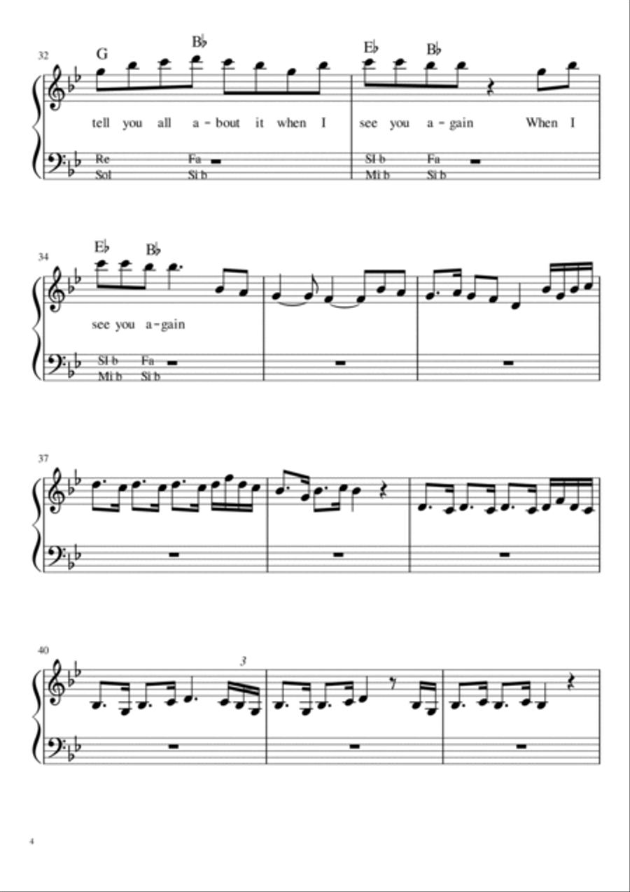See You Again Voice scores gallery preview page 4