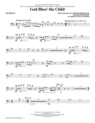 God Bless' The Child (arr. Steve Zegree) - Trombone