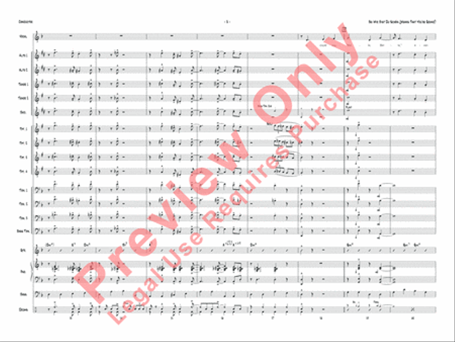 Bei Mir Bist Du Schon (Means That You're Grand) Jazz Ensemble scores gallery preview page 9