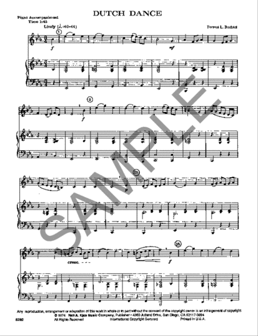 Dutch Dance Clarinet Solo scores gallery preview page 2