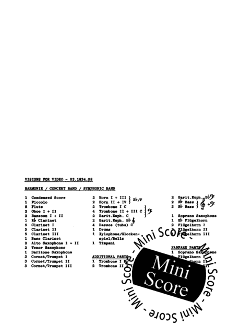 Visions for Video Visions for Video Concert Band scores gallery preview page 4
