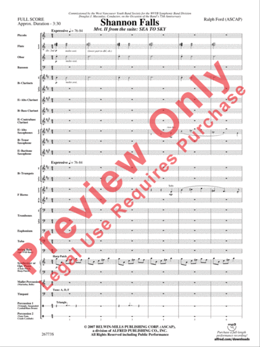 Shannon Falls (Movement 2 from Sea to Sky)