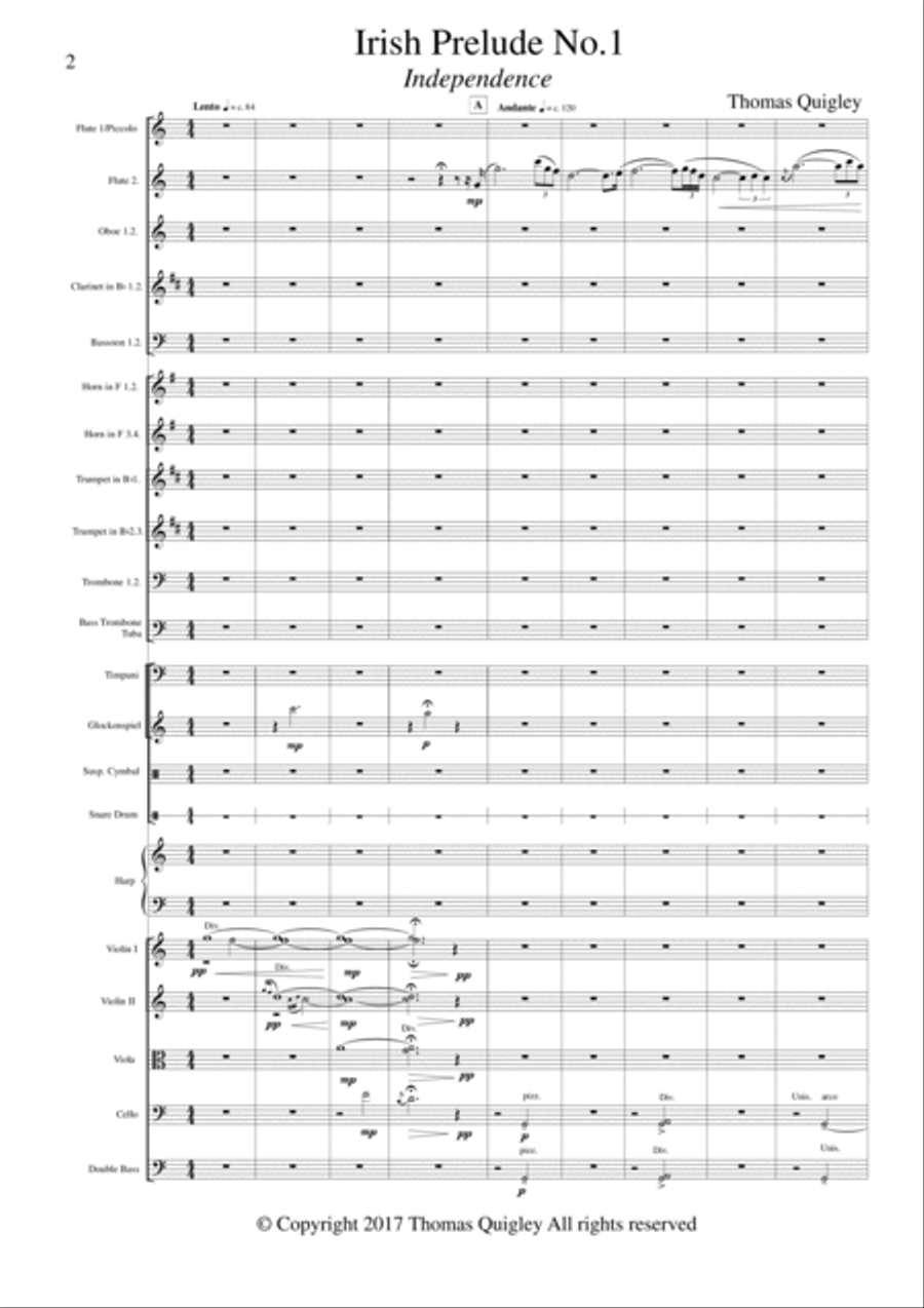 Irish Prelude No.1 (Independence) Full Orchestra scores gallery preview page 2