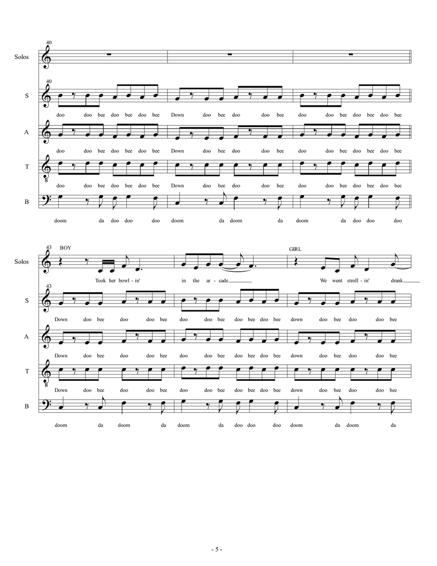 Summer Nights Divisi scores gallery preview page 5