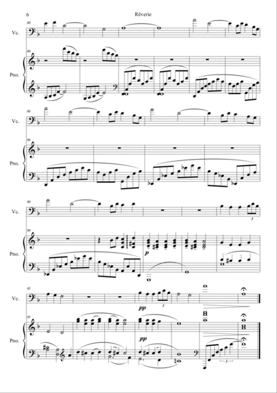 Reverie Reverie Piano scores gallery preview page 6