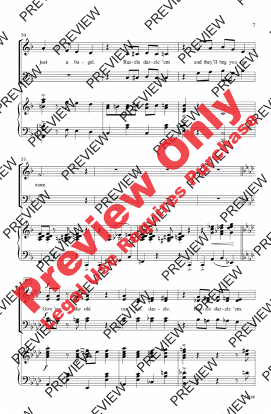 Razzle Dazzle 4-Part scores gallery preview page 7