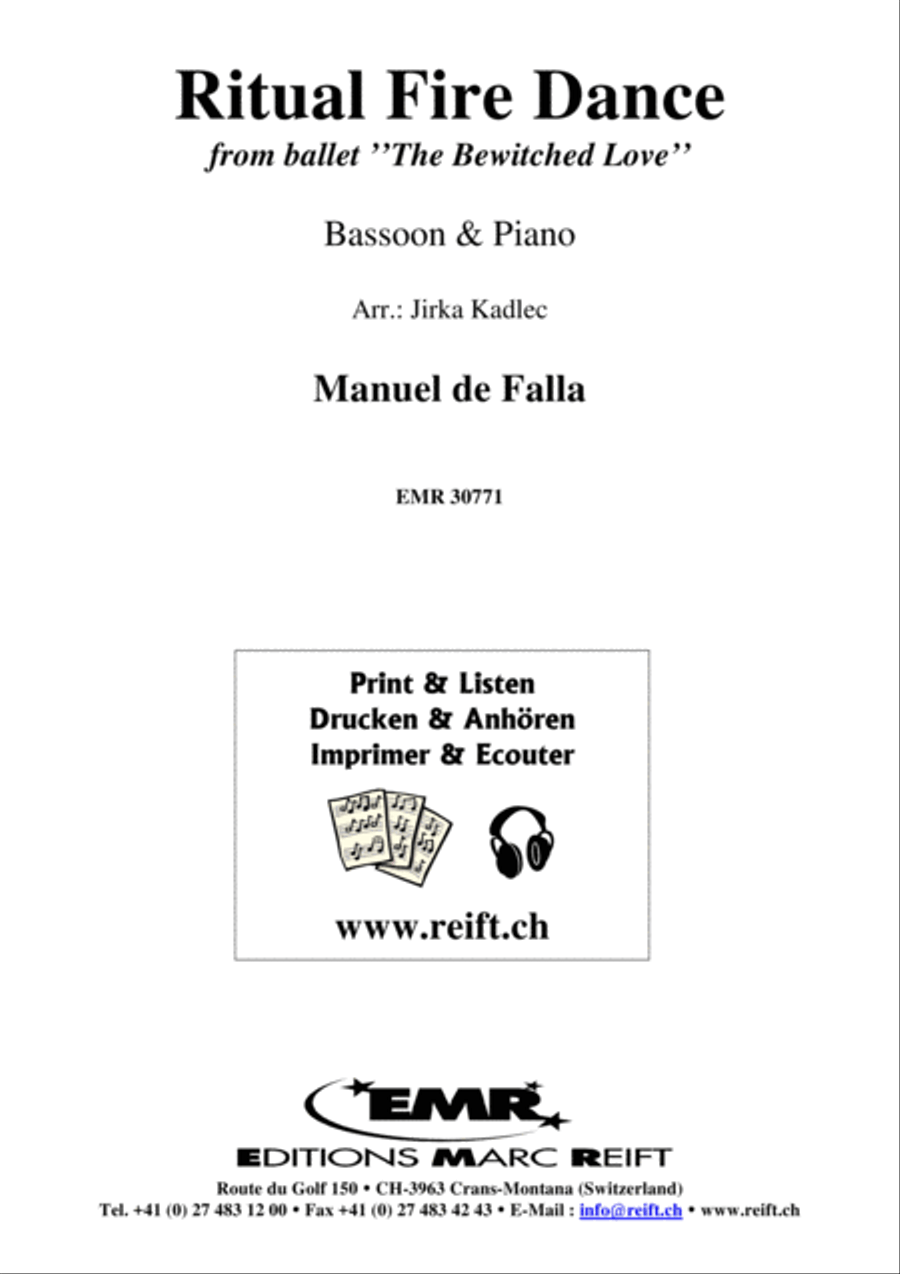 Ritual Fire Dance Ritual Fire Dance Bassoon Solo scores gallery preview page 1