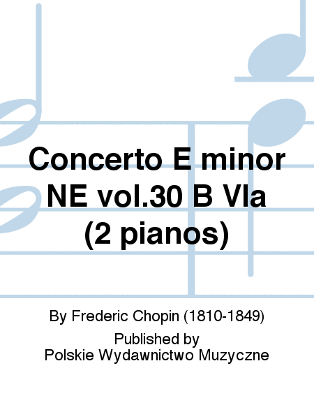 Concerto E minor NE vol.30 B VIa (2 pianos)