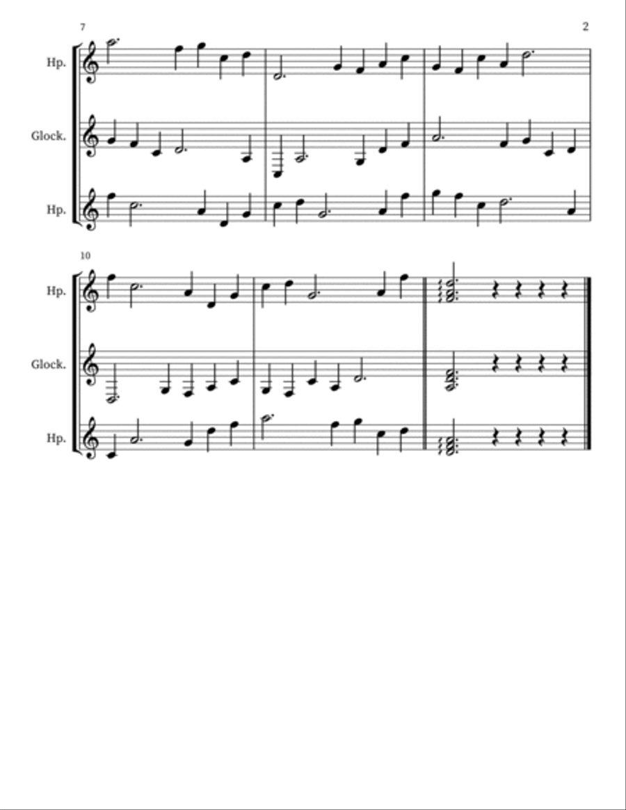 Z 189 for Harps & Glockenspiel Glockenspiel scores gallery preview page 2