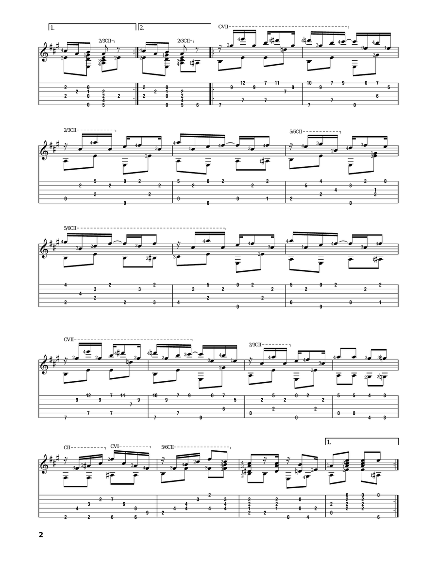 Maple Leaf Rag Acoustic Guitar scores gallery preview page 2