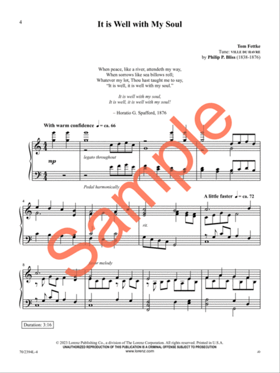 Refreshing Piano Solo scores gallery preview page 5