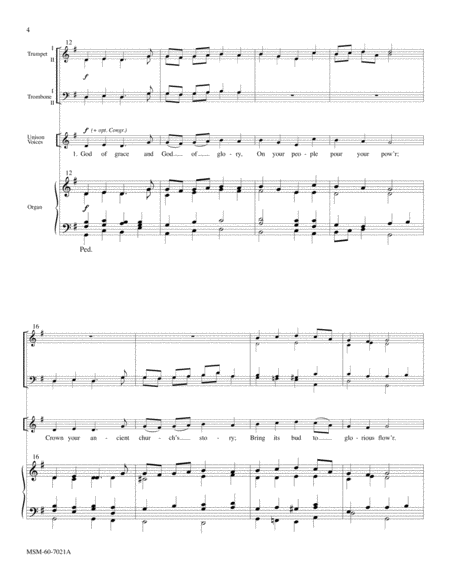 God of Grace and God of Glory (Full Score) image number null