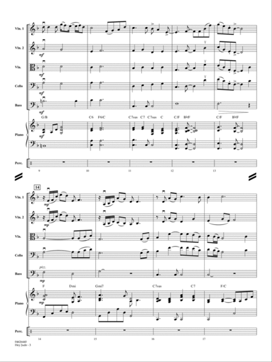 Hey Jude - Conductor Score (Full Score) String Orchestra scores gallery preview page 3