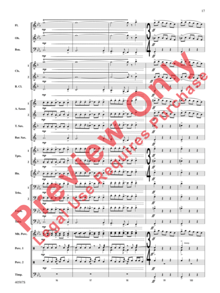 Rondo Picoso Concert Band scores gallery preview page 42