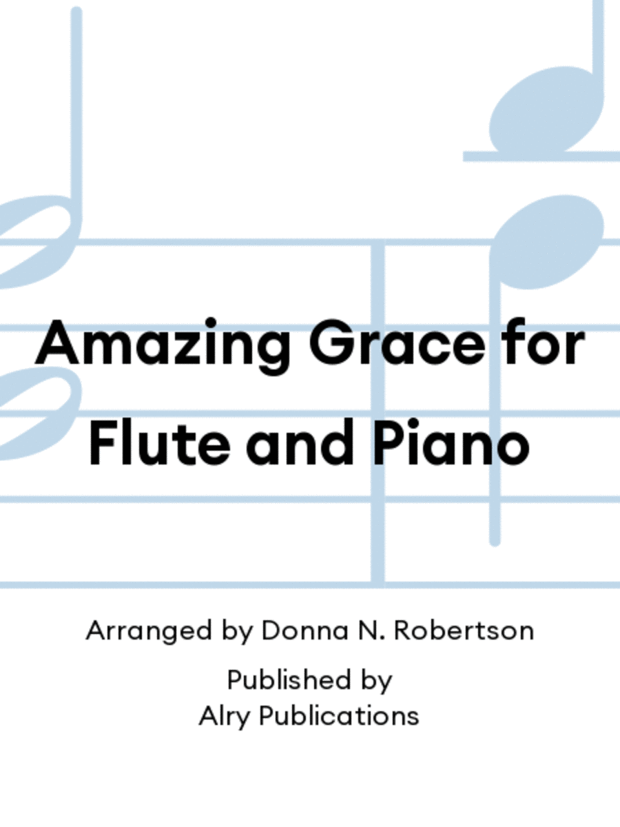 Amazing Grace for Flute and Piano Flute Solo scores gallery preview page 1