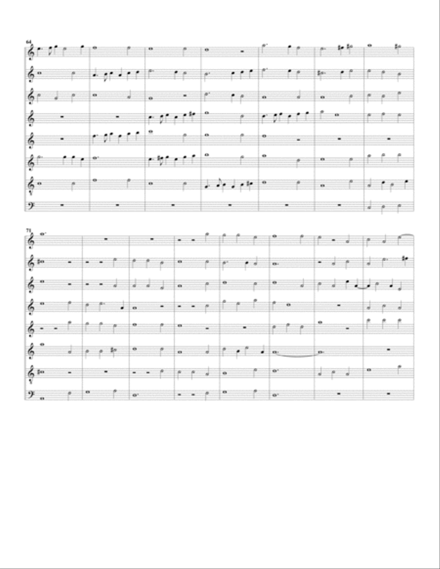 Canzon no.9 a8 (1615) (arrangement for 8 recorders) Recorder scores gallery preview page 5