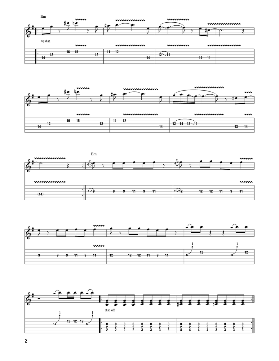 James Bond Theme Acoustic Guitar scores gallery preview page 2