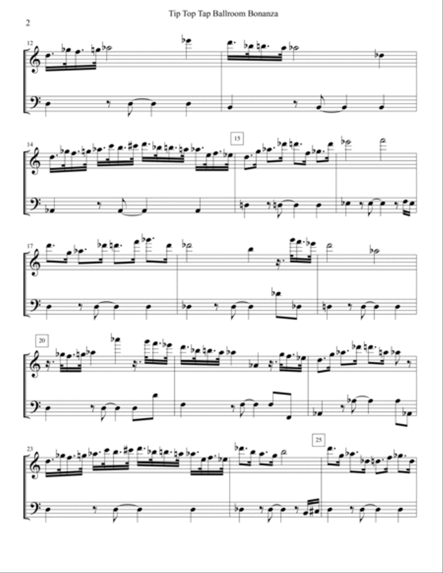 Tip Top Tap Ballroom Bonanza for Flute and Contrabass Flute scores gallery preview page 4
