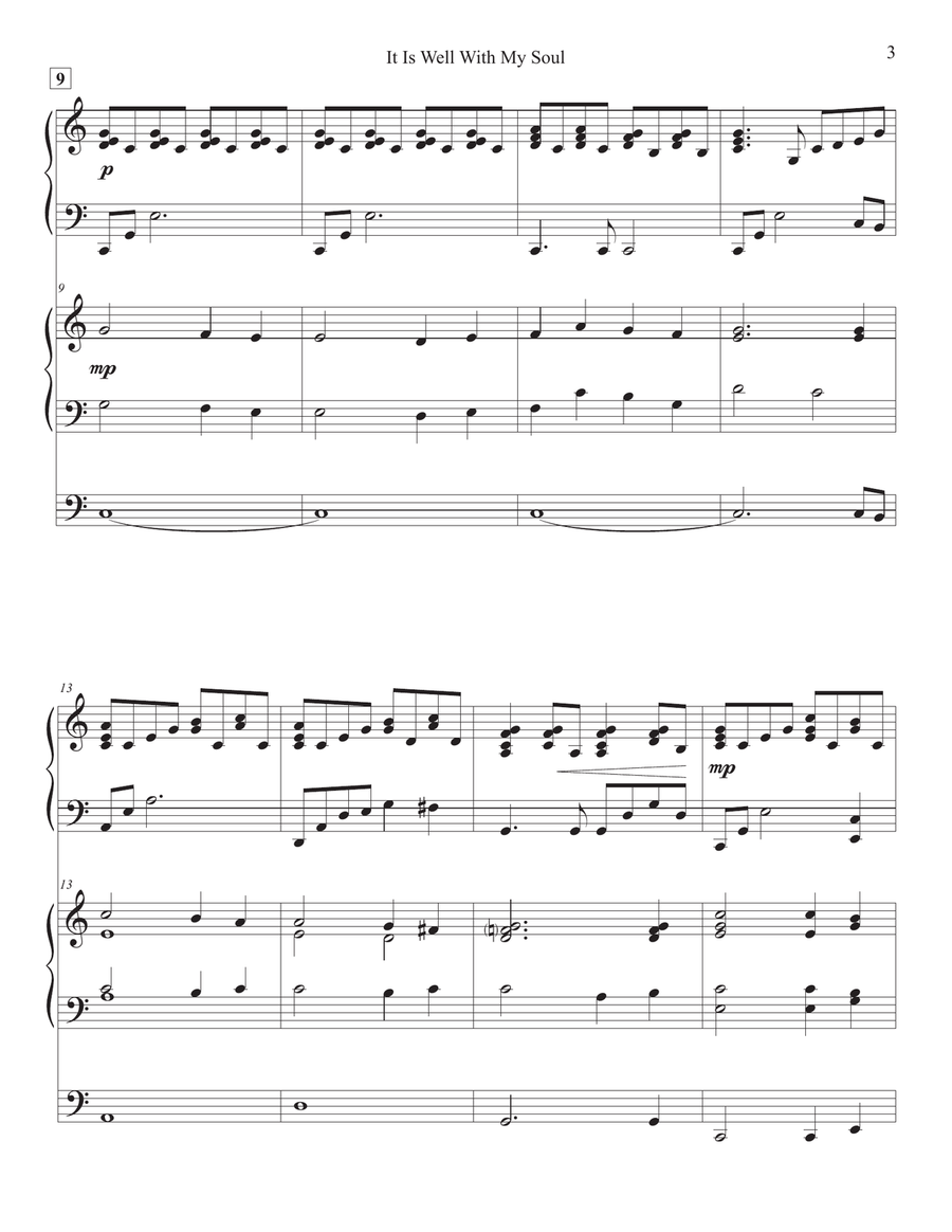 It Is Well With My Soul - Piano & Organ Piano scores gallery preview page 3