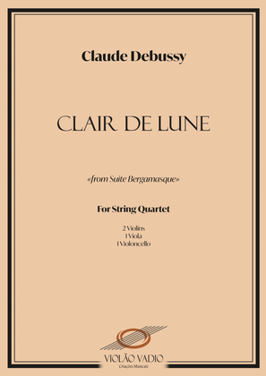Book cover for Clair de Lune (Claude Debussy) String Quartet