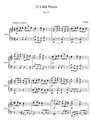 Haydn Little piece No. 12 in C Major