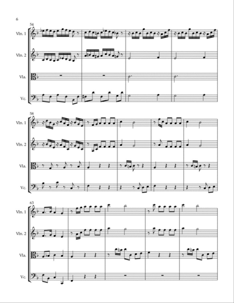 Con Spirito String Quartet scores gallery preview page 6