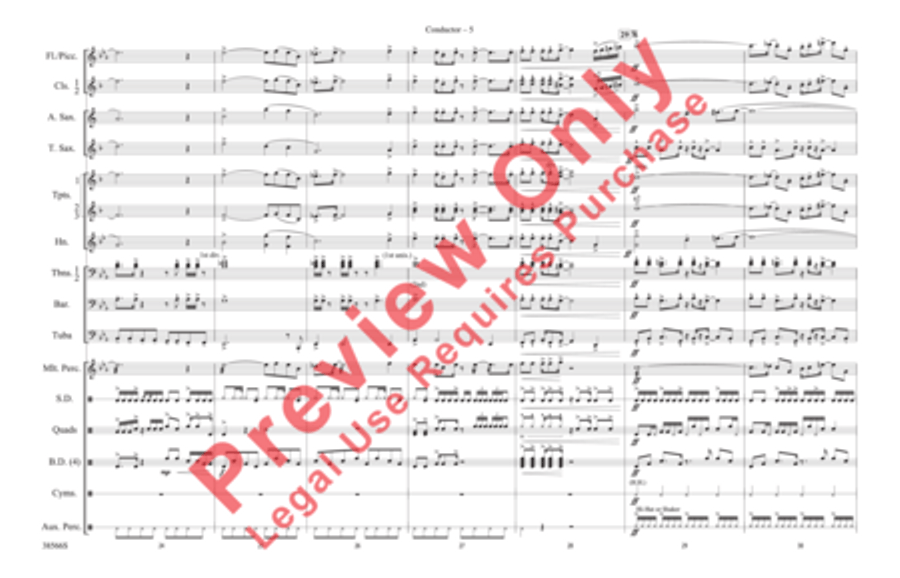 Caravan Marching Band scores gallery preview page 6