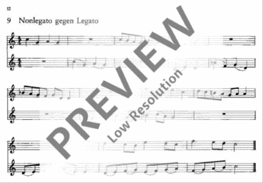 Die kleine Übung Soprano Recorder scores gallery preview page 13