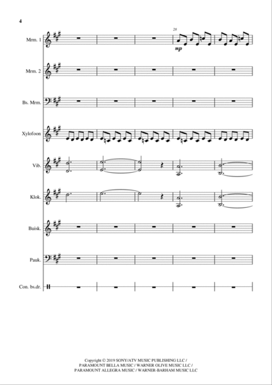 Interstellar Marimba scores gallery preview page 4