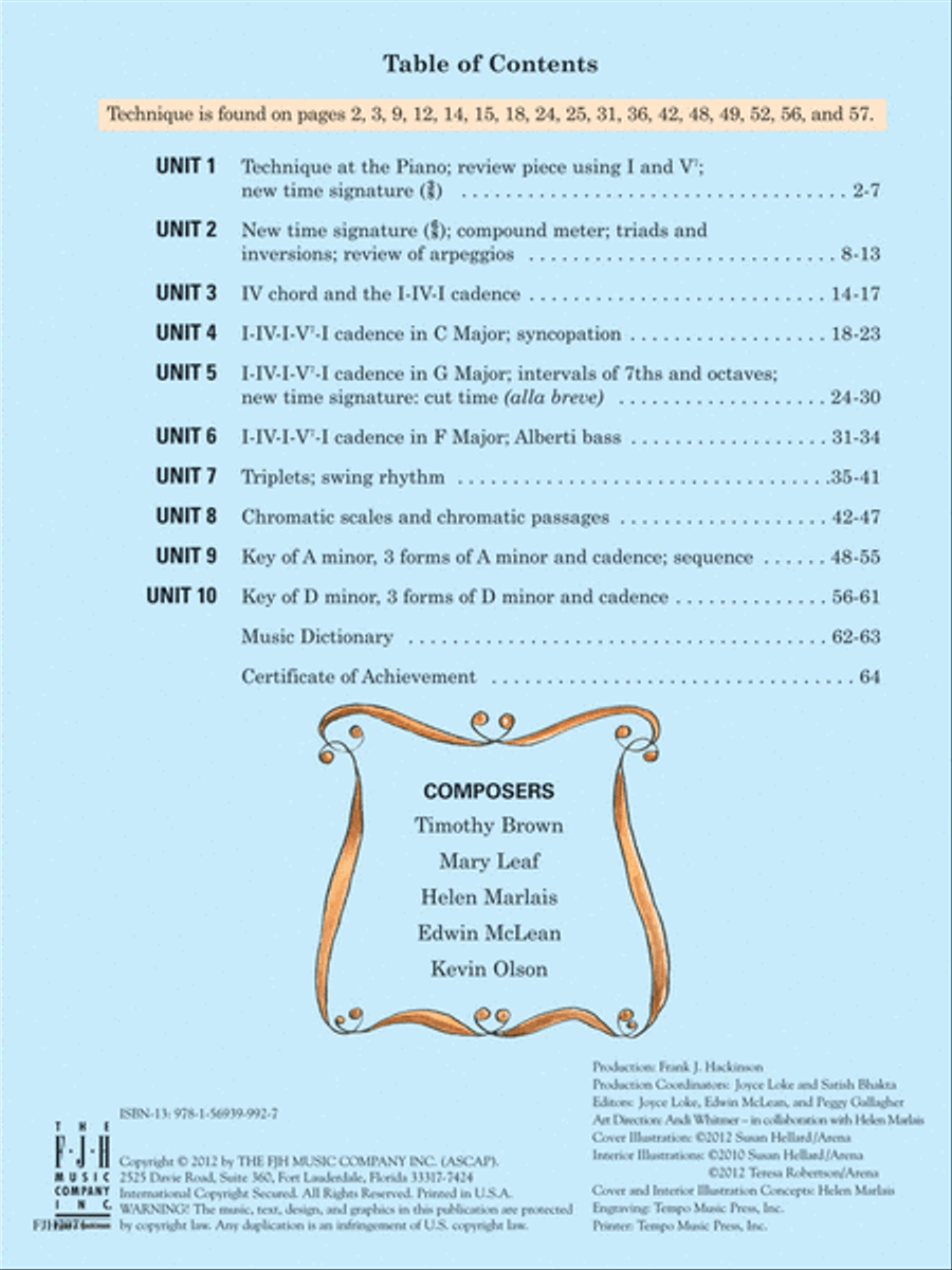 Succeeding at the Piano, Lesson and Technique Book - Grade 3 Piano Method scores gallery preview page 2