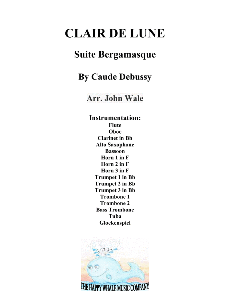 Clair de Lune Large Ensemble scores gallery preview page 1