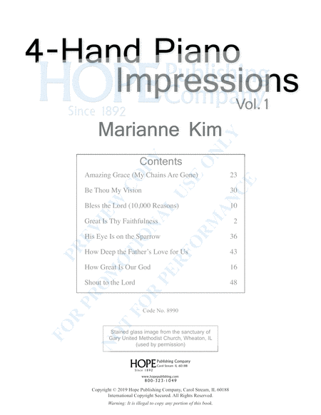 4-Hand Piano Impressions, Vol. 1