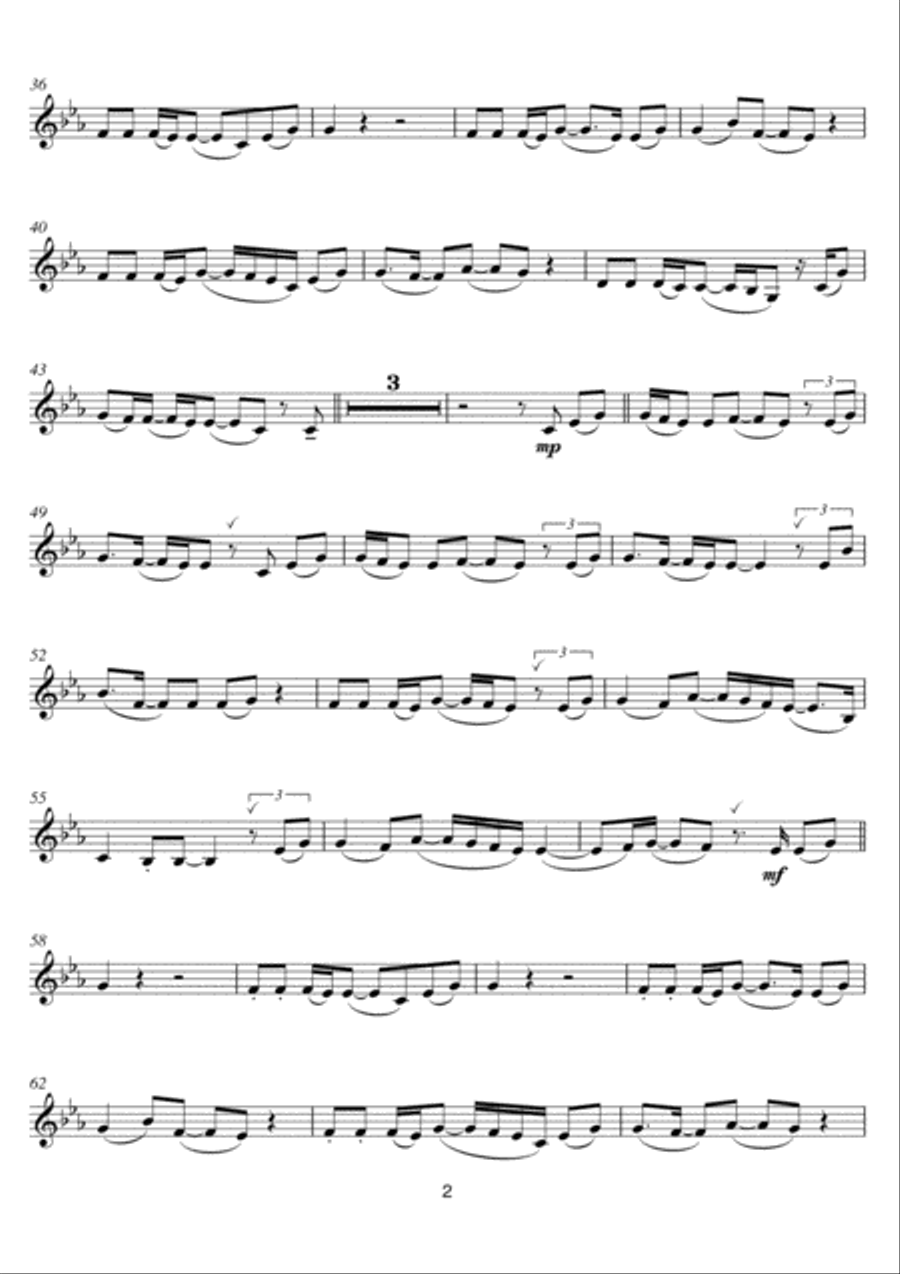 I See Fire (from The Hobbit) Clarinet Solo scores gallery preview page 2