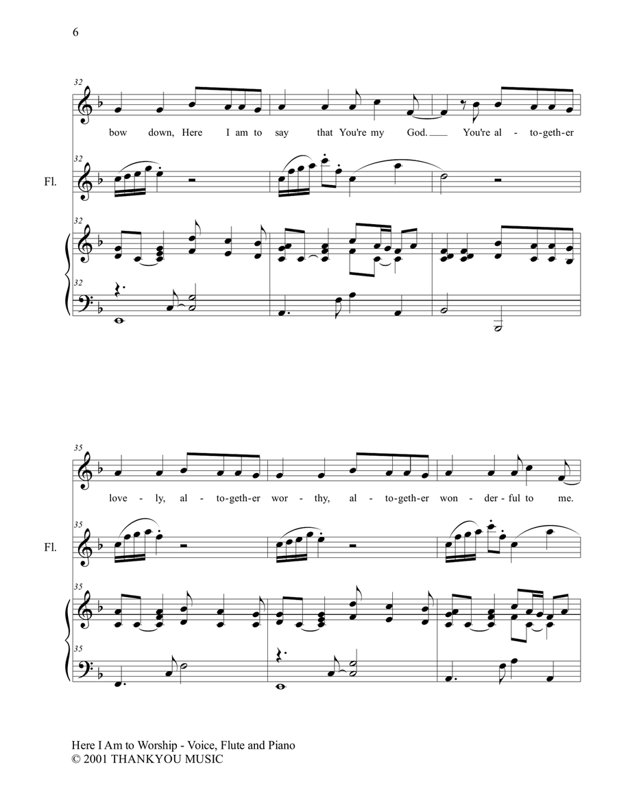 Here I Am To Worship Here I Am To Worship Small Ensemble scores gallery preview page 6