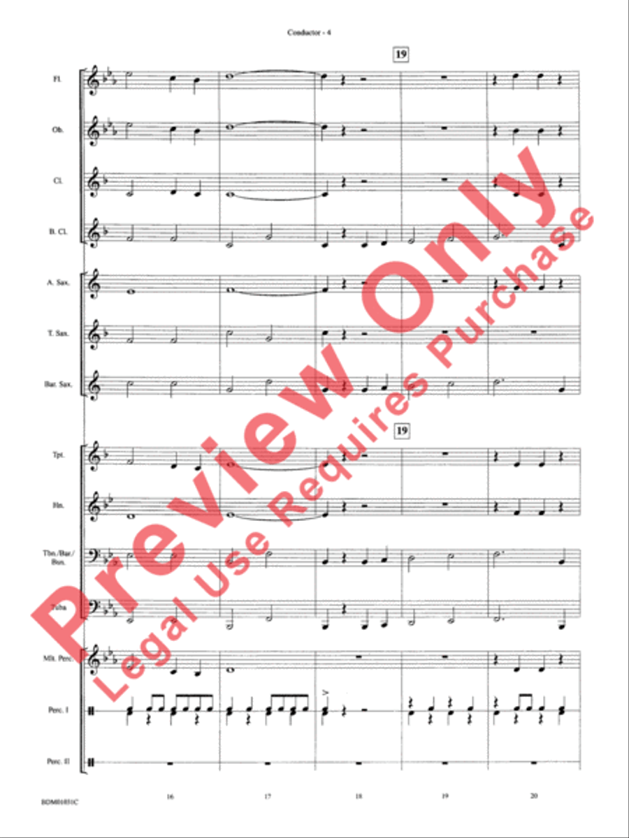 Patriotic Bits & Pieces Concert Band scores gallery preview page 7