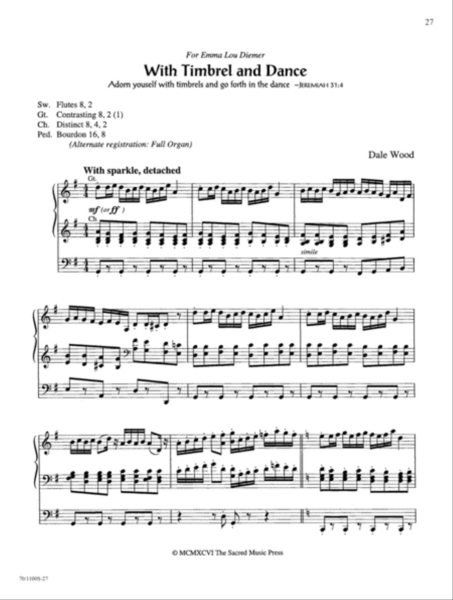 Wood Works on Original Themes Organ Solo scores gallery preview page 21