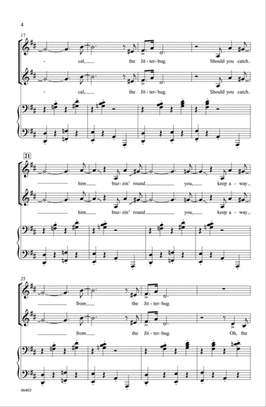 Jitterbug Choir scores gallery preview page 3