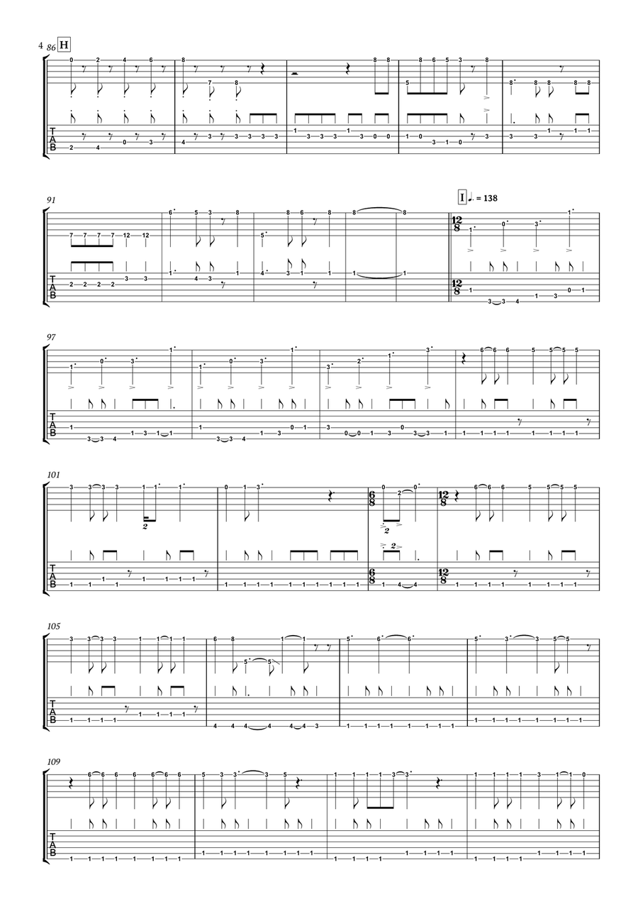 Bohemian Rhapsody Guitar scores gallery preview page 5