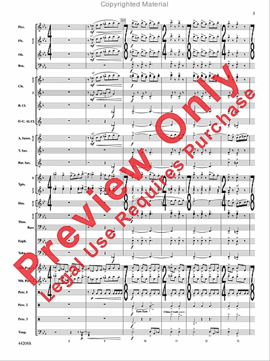 Undecim Concert Band scores gallery preview page 4