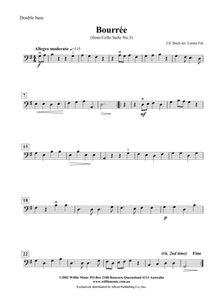 Bourree: String Bass