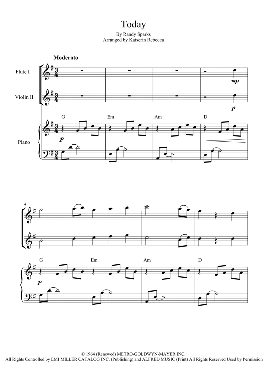 Today Woodwind Duet scores gallery preview page 1