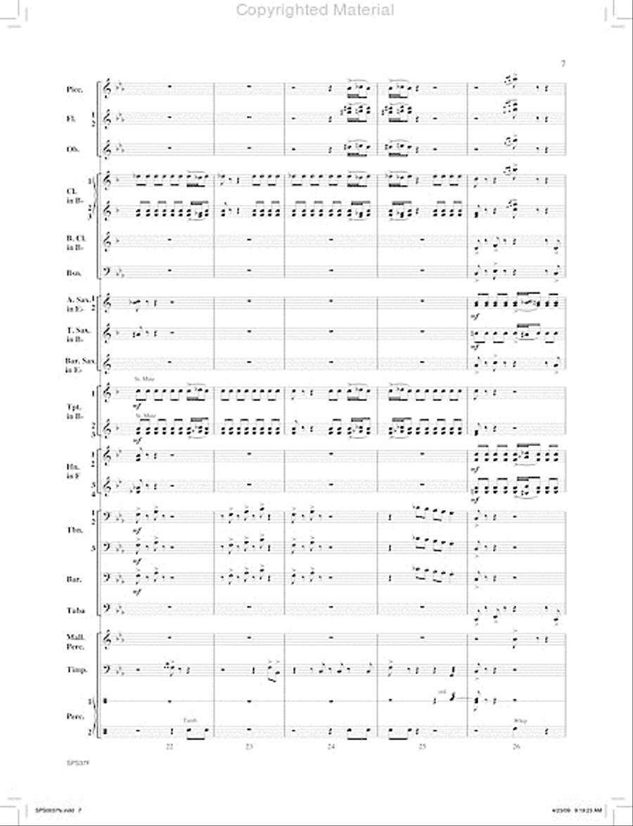 Ricochet Concert Band scores gallery preview page 8